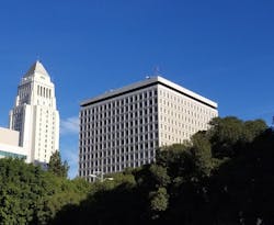After 18 months of operation at LA City Hall East, a treatment system showed more than a 90% savings in chemical costs. After 18 months of operation at LA City Hall East, a treatment system showed more than a 90% savings in chemical costs.