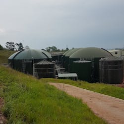 Part of Cannington Bio Energy in Somerset England Part of Cannington Bio Energy in Somerset England