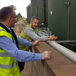 Paul Barrass from Cannington Bio Energy (right) with Paul Davies from Landia Paul Barrass from Cannington Bio Energy (right) with Paul Davies from Landia