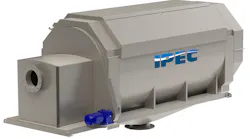 JWC’s IPEC rotary drum screen uses a wedge wire screen to minimize wash water use.