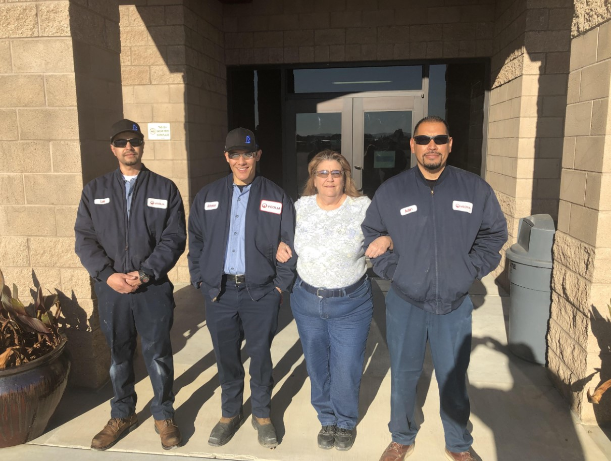 Left to right: Luis Vasquez, AJ Castaneda, Jeri Cramer, and Adan Cervantes.