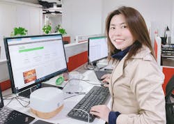 Ya Sun, Landia business development manager in China, back to work at last. Ya Sun, Landia business development manager in China, back to work at last.