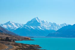 Lake Pukaki, New Zealand. Lake Pukaki, New Zealand.