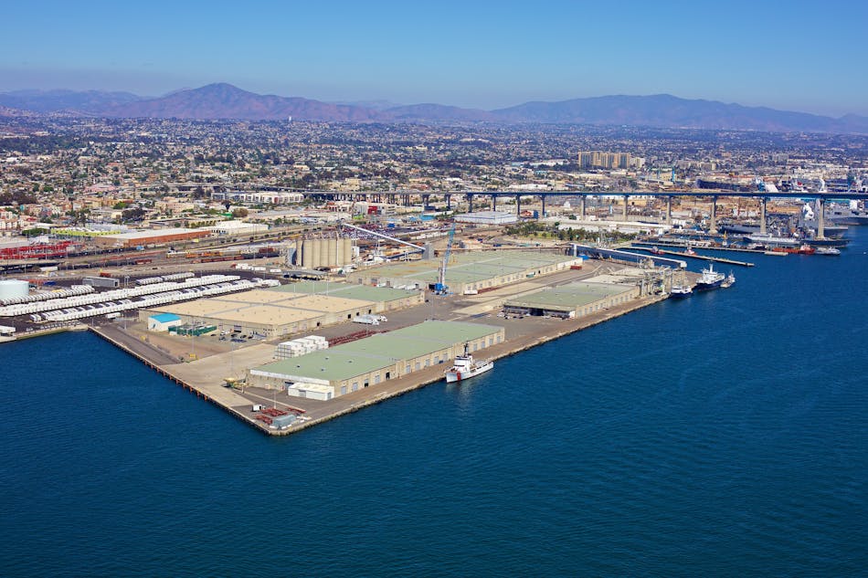 Aerial view of the TAMT site.