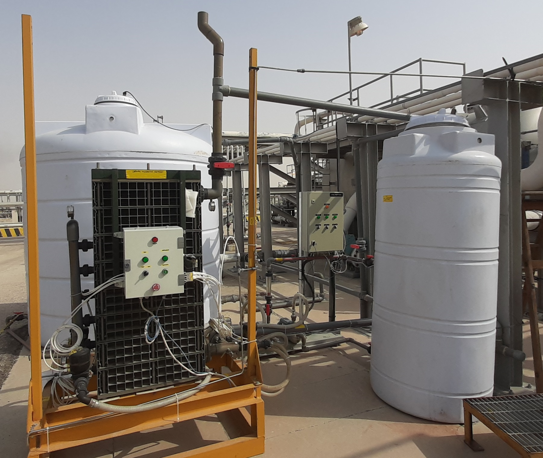 Figure 3. The setup of the CMF unit at the pilot site.