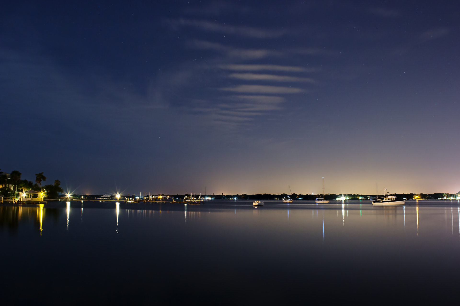 The Manatee River meets the Tampa Bay.
