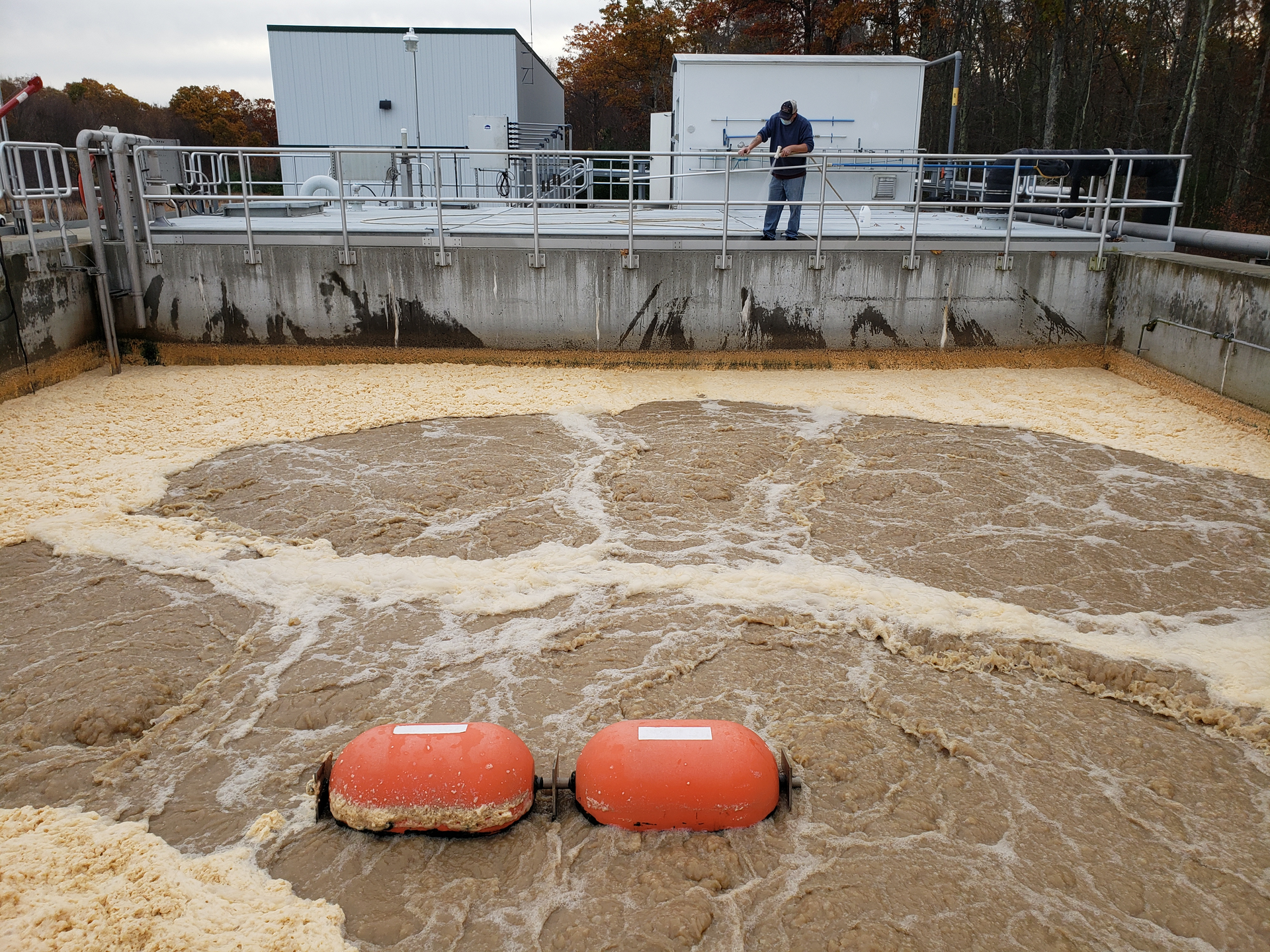 The SBR system was sized and designed to process 100,000 gallons per day (GPD) of organic wastewater for a New England food processor.