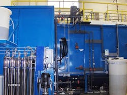 The CharTech Solutions closed loop wastewater treatment system at Algoma Orchards The CharTech Solutions closed loop wastewater treatment system at Algoma Orchards