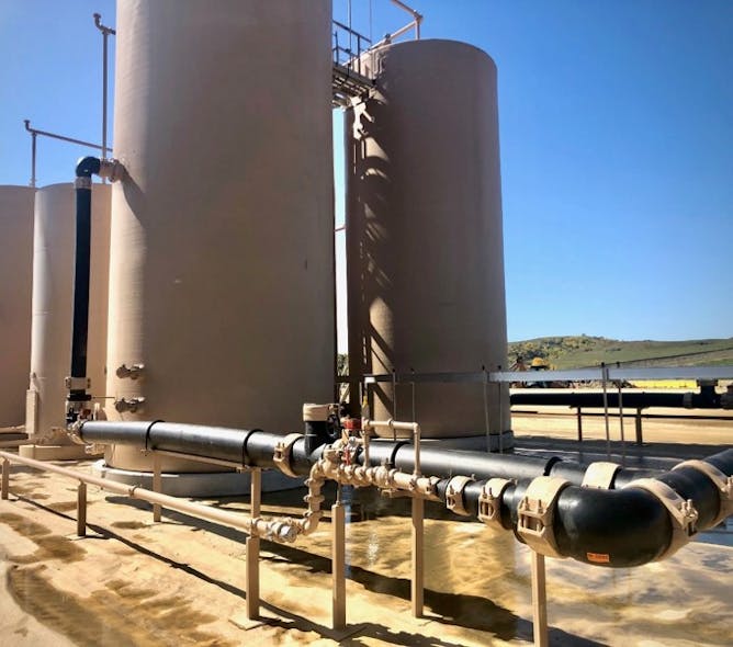 The Crestwood Midstream Partners LP Gondor Salt Water Disposal Facility in McKenzie County, North Dakota.