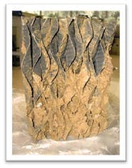 Figure 2. A section of microbiologically-fouled cooling tower fill. Figure 2. A section of microbiologically-fouled cooling tower fill.