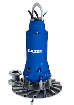 Self-aspirating aerators standing on the bottom of the tank are easily applied as they need no pressurized air supply. Pictured here is the XTA mechanical aerator from Sulzer.