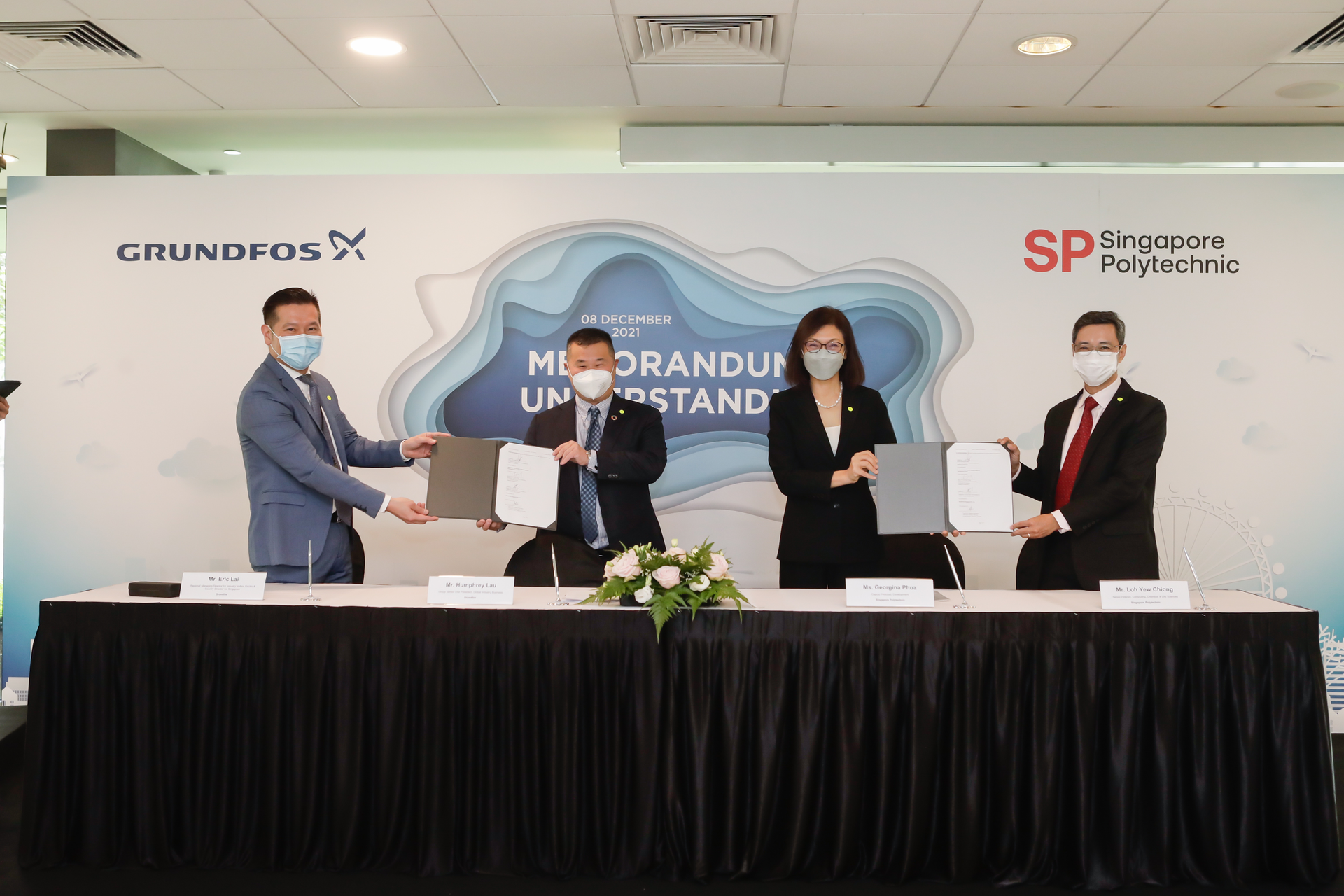 Signing Of Mo U Between Grundfos And Singapore Polytechnic