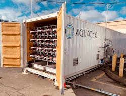 Aquacycl’s BioElectrochemical Treatment Technology (BETT) is a modular, onsite wastewater treatment as a service which guarantees permit compliance while mitigating up to 90% of greenhouse gas (GHG) emissions. Aquacycl’s BioElectrochemical Treatment Technology (BETT) is a modular, onsite wastewater treatment as a service which guarantees permit compliance while mitigating up to 90% of greenhouse gas (GHG) emissions.