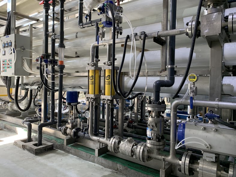 Energy Recovery Inc. installed PX 140 and PX U40 energy recovery devices at the lithium cathode wastewater treatment facility in the Hubei Province of central China.