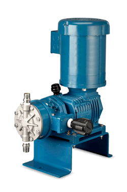 Mechanically actuated diaphragm metering pumps offer excellent suction lift capabilities, ease of operation and start-up, and the ability to handle liquids that off-gas, which makes them an ideal option for chemical-handling applications at wastewater treatment facilities. Mechanically actuated diaphragm metering pumps offer excellent suction lift capabilities, ease of operation and start-up, and the ability to handle liquids that off-gas, which makes them an ideal option for chemical-handling applications at wastewater treatment facilities.