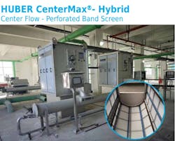 HUBER Technology, Inc unveils new center flow perforated band screen ...