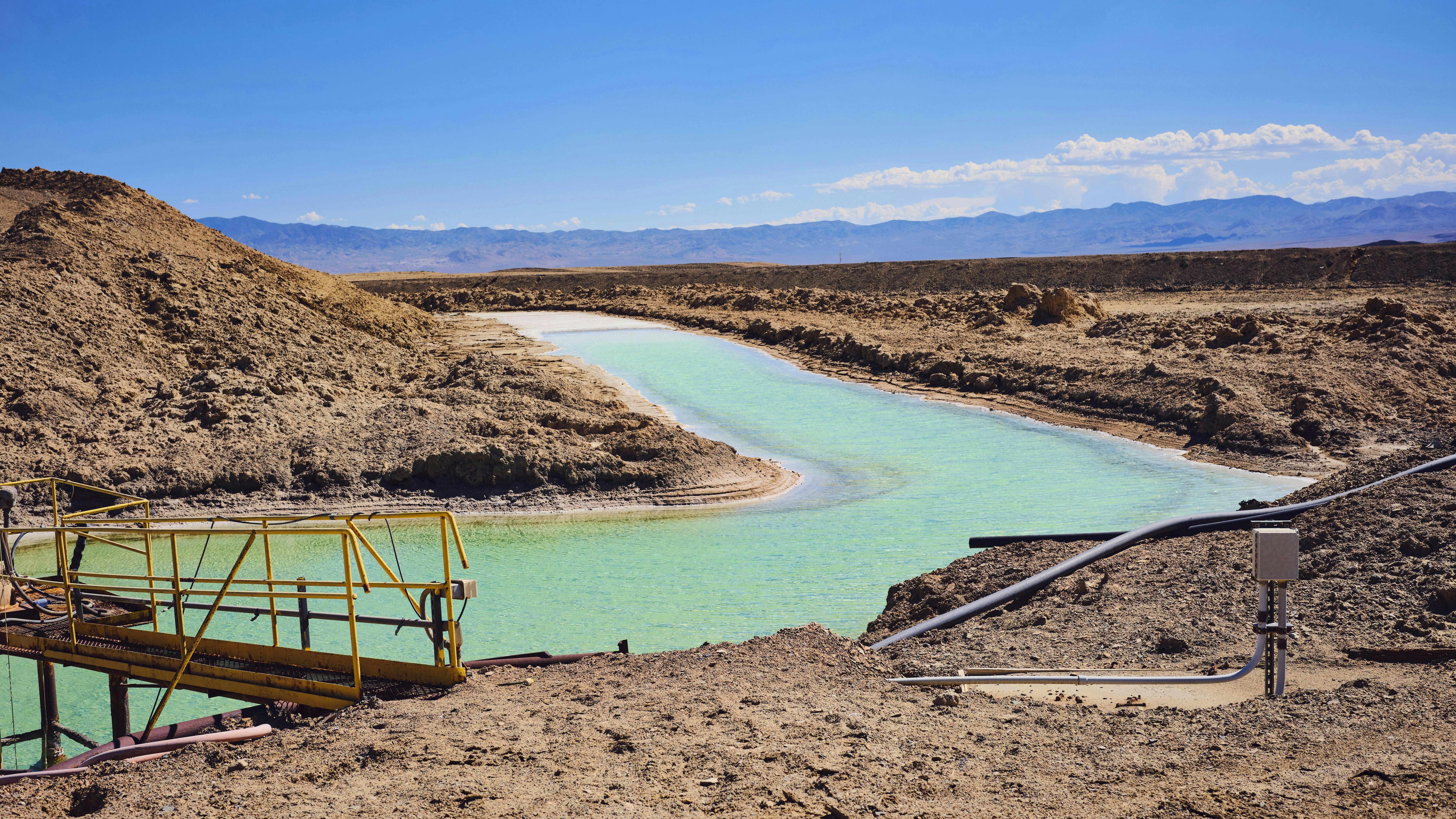 Lithium is often extracted from brines using evaporation ponds, which have long production times of over 12 months and recover only a portion of the lithium.