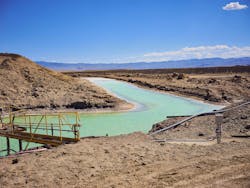 Lithium is often extracted from brines using evaporation ponds, which have long production times of over 12 months and recover only a portion of the lithium.