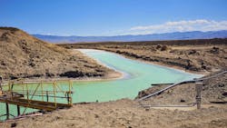 Lithium is often extracted from brines using evaporation ponds, which have long production times of over 12 months and recover only a portion of the lithium. Lithium is often extracted from brines using evaporation ponds, which have long production times of over 12 months and recover only a portion of the lithium.