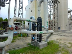 Existing sand separators were removed at Argos Cement Co. Existing sand separators were removed at Argos Cement Co.