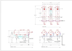 Orival skid filter system dimensional drawing. Orival skid filter system dimensional drawing.