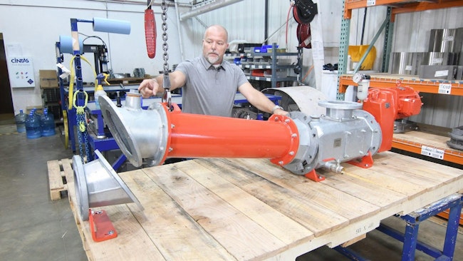 Vogelsang will be showcasing the HiCone Progressive Cavity Pump, pictured above, at WEFTEC 2024.
