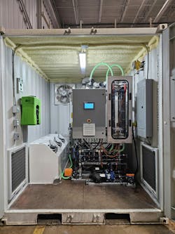 An electraCLEAR pilot system on the Lacks Enterprises site. An electraCLEAR pilot system on the Lacks Enterprises site.