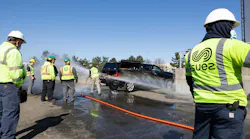 The most effective high efficiency nozzles have tight water patterns that efficiently clean the pipe floor/wall and create a powerful water stream that not only moves debris long distances but also propels the nozzle.