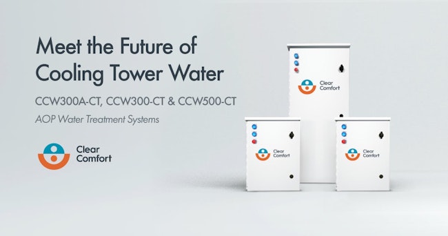 Building on a legacy of innovation, Clear Comfort’s newest AOP systems enable facilities to achieve higher cycles of concentration, significantly reducing the need for makeup water, chemical use and blowdown