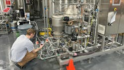 The BrewOps DO on a filtration system is used to monitor oxygen and temperature levels post CIP. The BrewOps DO on a filtration system is used to monitor oxygen and temperature levels post CIP.