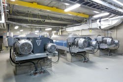 In 2012, Greenway installed three Flottweg C7E units. The process is operating 95 percent of the time, and two of the units run at all times. These three machines are individually designed to accommodate 1,200 liters per minute of liquid flow, or 1,700 kg per hour of mass flow. In 2012, Greenway installed three Flottweg C7E units. The process is operating 95 percent of the time, and two of the units run at all times. These three machines are individually designed to accommodate 1,200 liters per minute of liquid flow, or 1,700 kg per hour of mass flow.