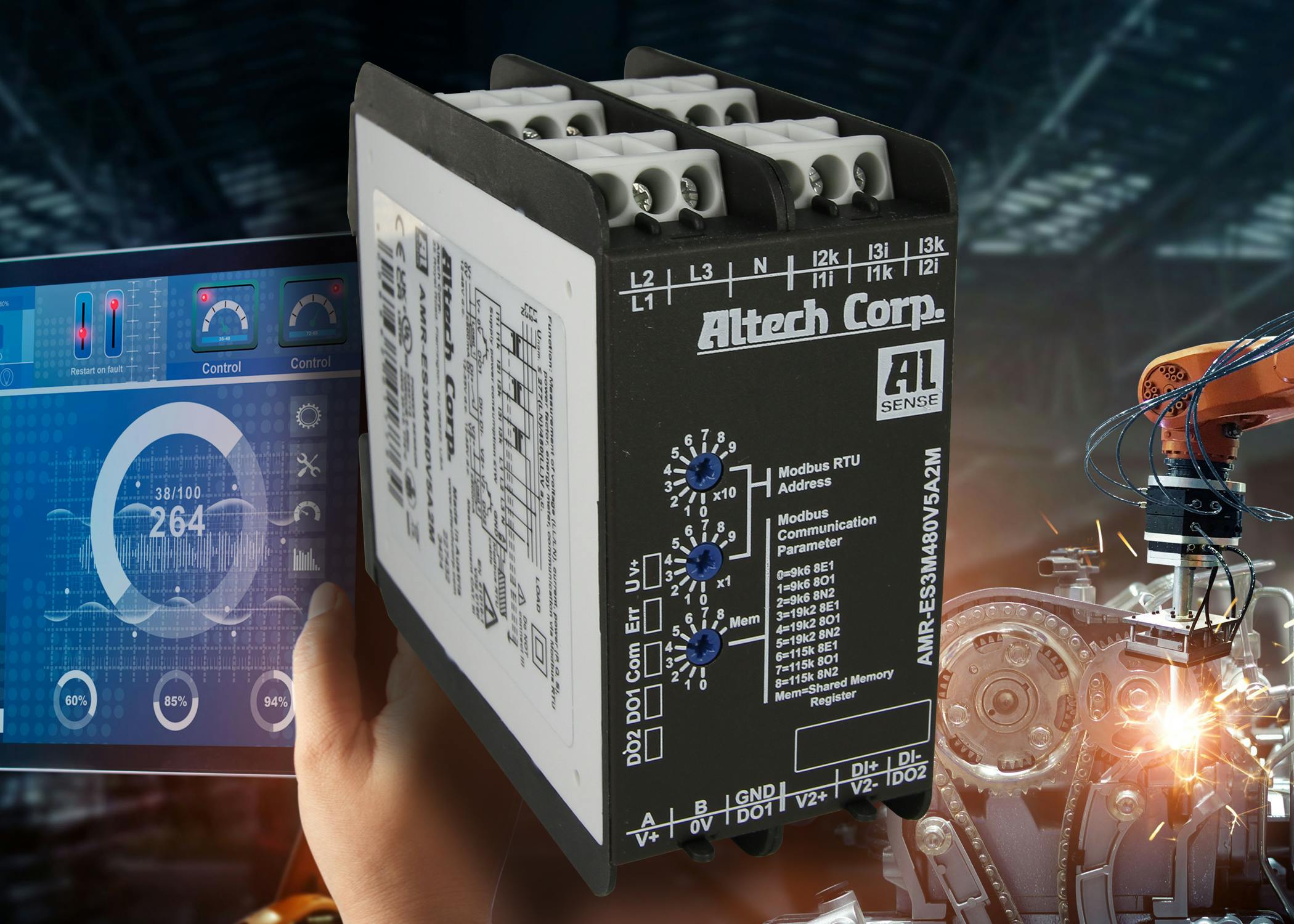 Energy monitoring systems such the Alsense Energy Monitor enable wastewater treatment plants to track their energy consumption in real-time, identifying areas of waste and opportunities for reduction.