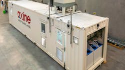 A full-scale system at a client site. A full-scale system at a client site.