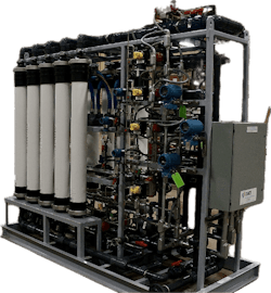 A skid-mounted UF unit. A skid-mounted UF unit.