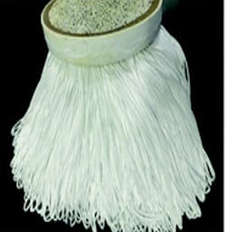 Cutaway illustration of hollow fiber membranes. Cutaway illustration of hollow fiber membranes.