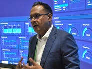 Schneider Electric water and wastewater segment leader Shan Subramaniam at the company's booth on Monday at WEFTEC 2025. Schneider Electric water and wastewater segment leader Shan Subramaniam at the company's booth on Monday at WEFTEC 2025.