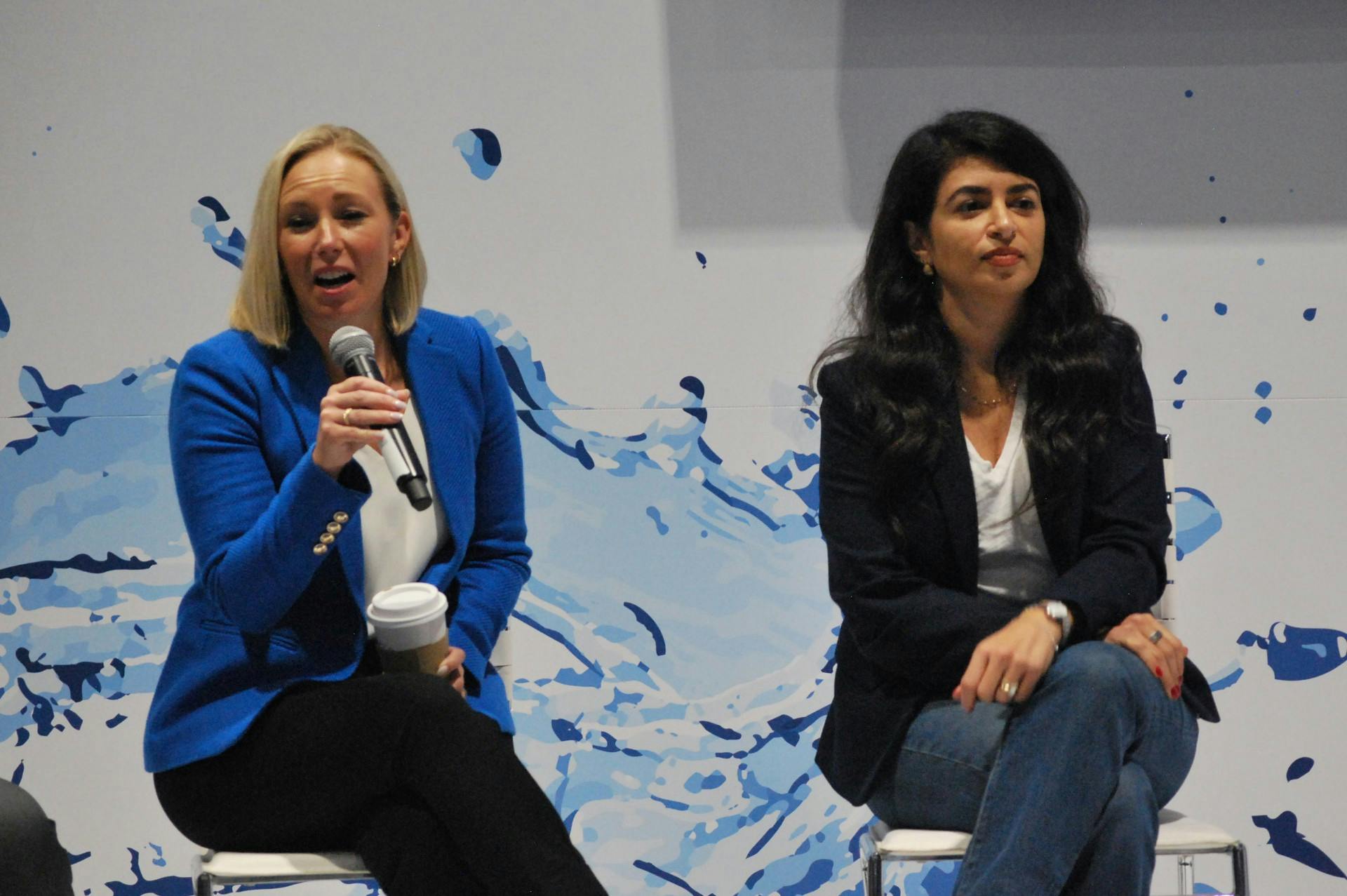 120 Water&rsquo;s Megan Glover (left) and Xylem&rsquo;s Sivan Zamir (right) were joined by Ecolab&rsquo;s Brian Larsen in a wide-ranging discussion moderated by the University of Michigan&rsquo;s Glen Daigger at WEFTEC 2025.