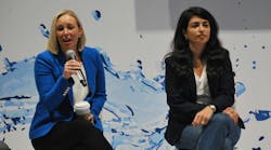 120 Water’s Megan Glover (left) and Xylem’s Sivan Zamir (right) were joined by Ecolab’s Brian Larsen in a wide-ranging discussion moderated by the University of Michigan’s Glen Daigger at WEFTEC 2025. 120 Water’s Megan Glover (left) and Xylem’s Sivan Zamir (right) were joined by Ecolab’s Brian Larsen in a wide-ranging discussion moderated by the University of Michigan’s Glen Daigger at WEFTEC 2025.