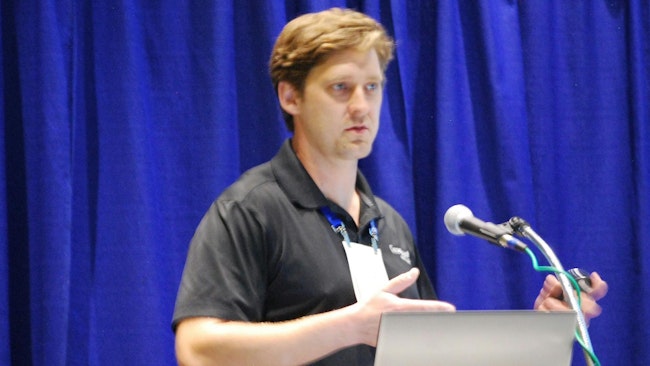 Nick Butson, an engineer with Geosyntec Consultants, shared a case study at WEFTEC 2025 that outlined how his company helped a Canadian potato processor reduce its water use by more than half.