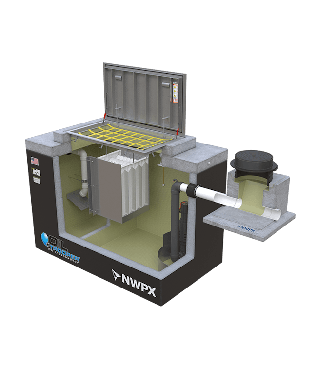 The pre-engineered oil-water separator system is delivered with all internal components fully assembled, making installation quick, easy and efficient.