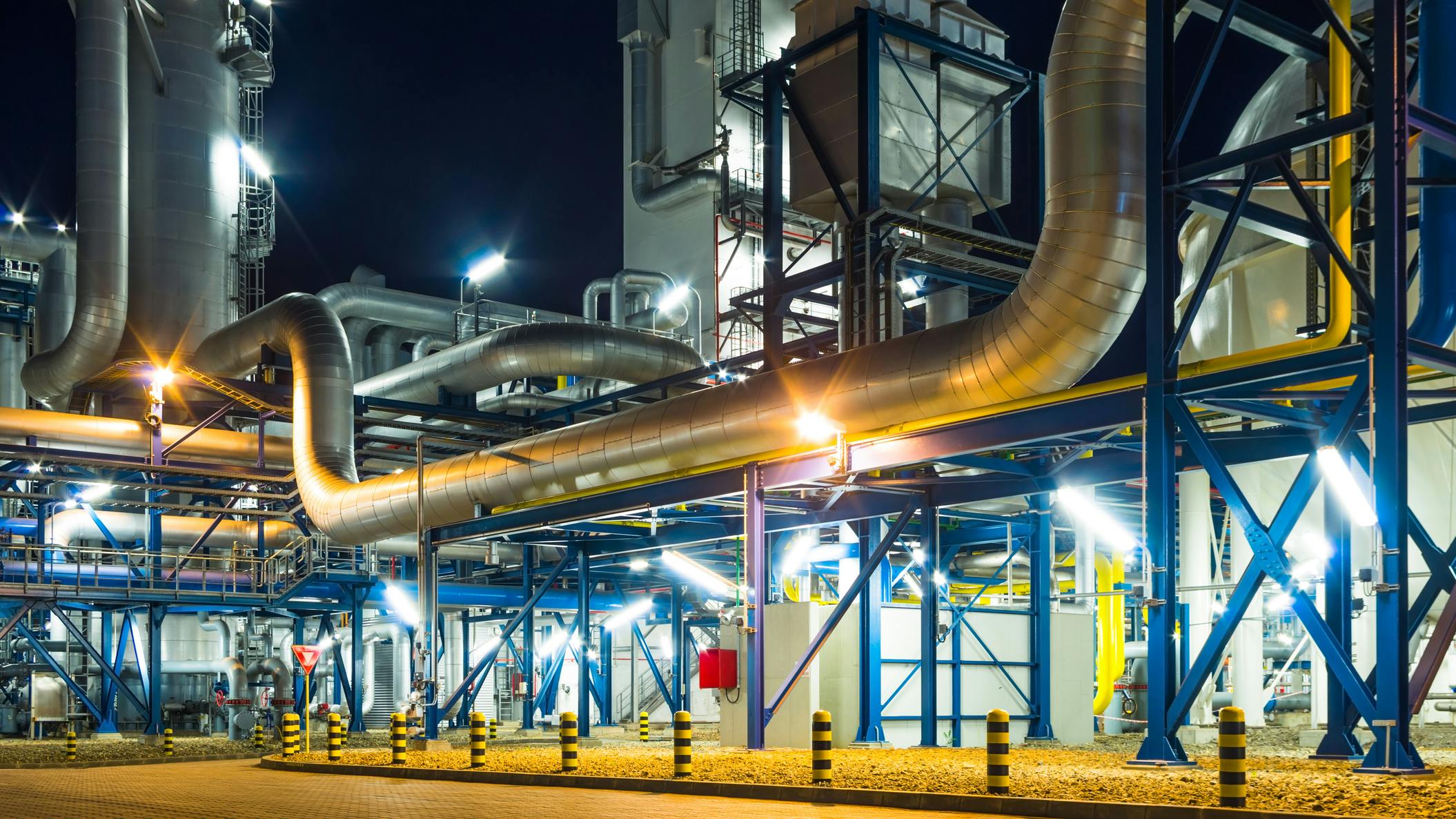 Piping system in industrial plant