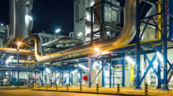 Piping system in industrial plant Piping system in industrial plant