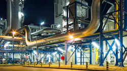 Piping system in industrial plant Piping system in industrial plant