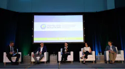 Panelists at Industrial Water Solutions 2025 discuss policy developments, regulatory challenges, and strategies for reliable and cost-effective water solutions. From left to right: Thomas Iseman (Veolia), Steve Dye (Water Environment Federation), Sharon Waller (Metropolitan Water Reclamation District of Greater Chicago), Dianna Rodriguez (Amazon Web Services), and Erica Spitzig (Taft, Stettinius, & Hollister LLP). Panelists at Industrial Water Solutions 2025 discuss policy developments, regulatory challenges, and strategies for reliable and cost-effective water solutions. From left to right: Thomas Iseman (Veolia), Steve Dye (Water Environment Federation), Sharon Waller (Metropolitan Water Reclamation District of Greater Chicago), Dianna Rodriguez (Amazon Web Services), and Erica Spitzig (Taft, Stettinius, & Hollister LLP).